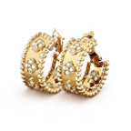 「ドリーム」パーリーダイヤモンドピアス