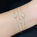 "Dream" Kleeblatt-Einzelblumenarmband