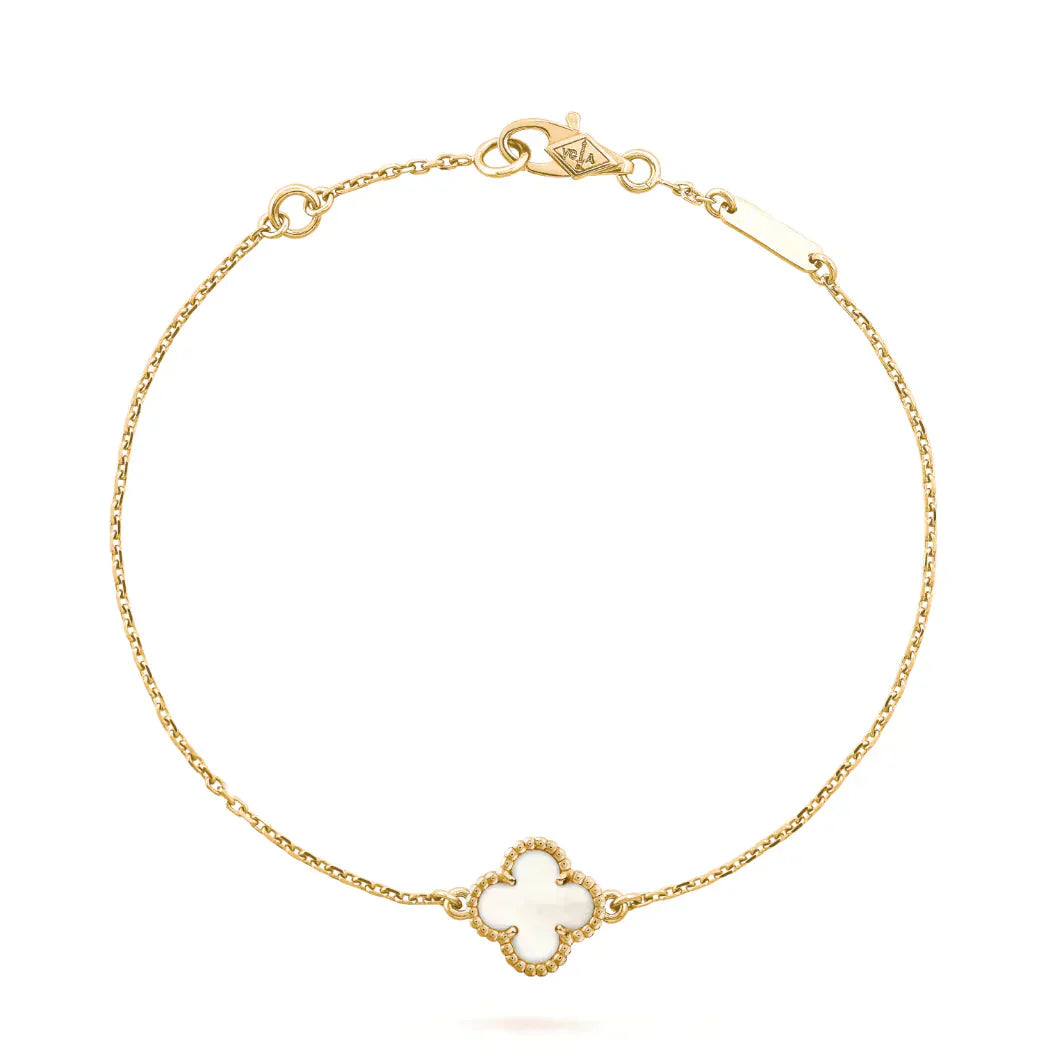 „Dream“-KLEE WEISS MOP EINZELBLUMEN-ARMBAND