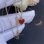 ¡®Dream¡¯SWEET CLOVER CARNELIAN HEART NECKLACE