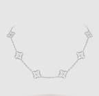 [¡®Dream¡¯]CLOVER 10 MOTIFS FULL DIAMOND NECKLACE