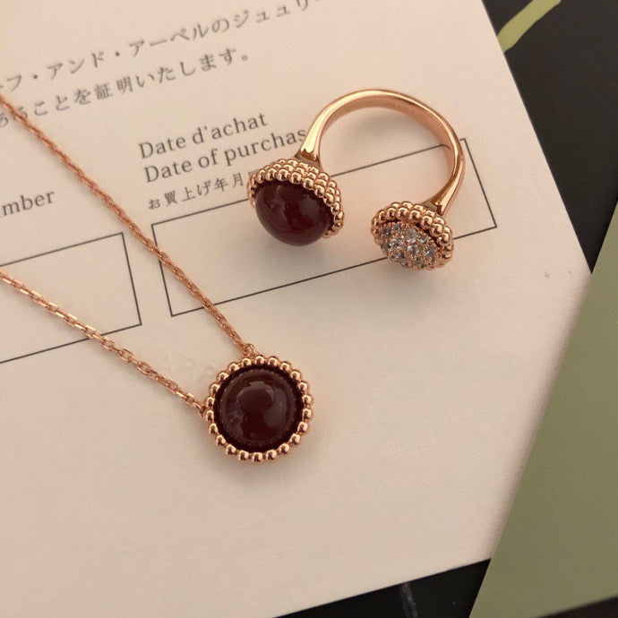 「ドリーム」ペルレ クルール ダイヤモンド ローズゴールド アントレ レ ドア リング