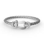 "Dream"FORCE GROSSES HUFEISEN HALBDURCHMESSER ARMBAND SILBER