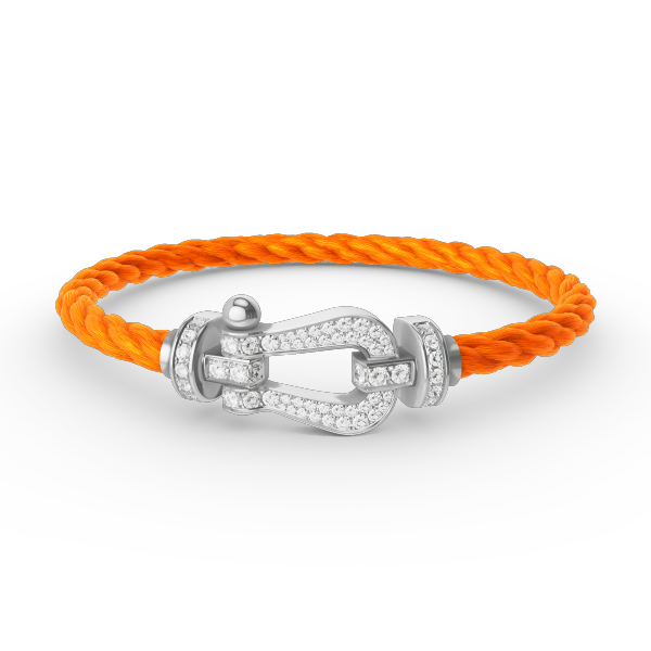 ¡®Dream¡¯FORCE LARGE HORSESHOE FULL DIAMOND BRACELET SILVER