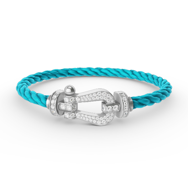 ¡®Dream¡¯FORCE LARGE HORSESHOE FULL DIAMOND BRACELET SILVER