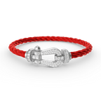¡®Dream¡¯FORCE LARGE HORSESHOE FULL DIAMOND BRACELET SILVER