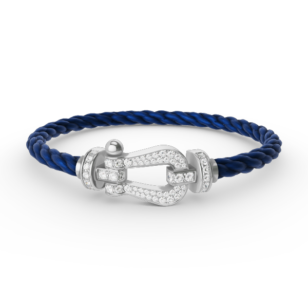 ¡®Dream¡¯FORCE LARGE HORSESHOE FULL DIAMOND BRACELET SILVER