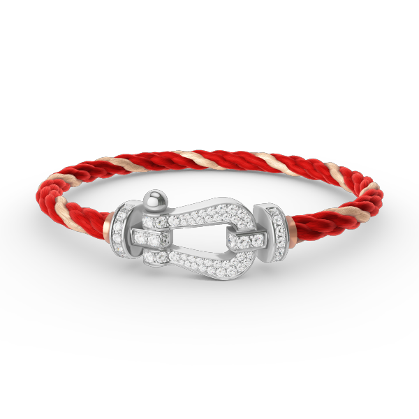 ¡®Dream¡¯FORCE LARGE HORSESHOE FULL DIAMOND BRACELET SILVER